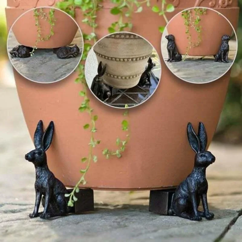 Outdoor Furniture Resin - 3 pz vaso di fiori piedi