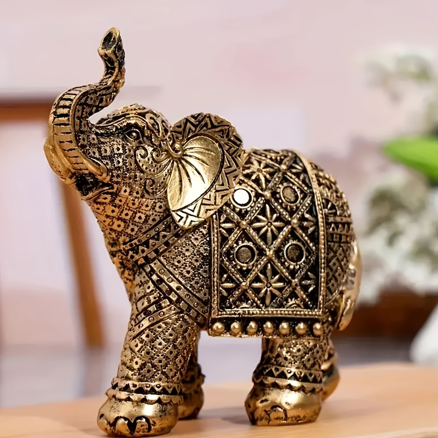 Outdoor Furniture Resin - Retro attrazione ricchezza resina elefante scultura