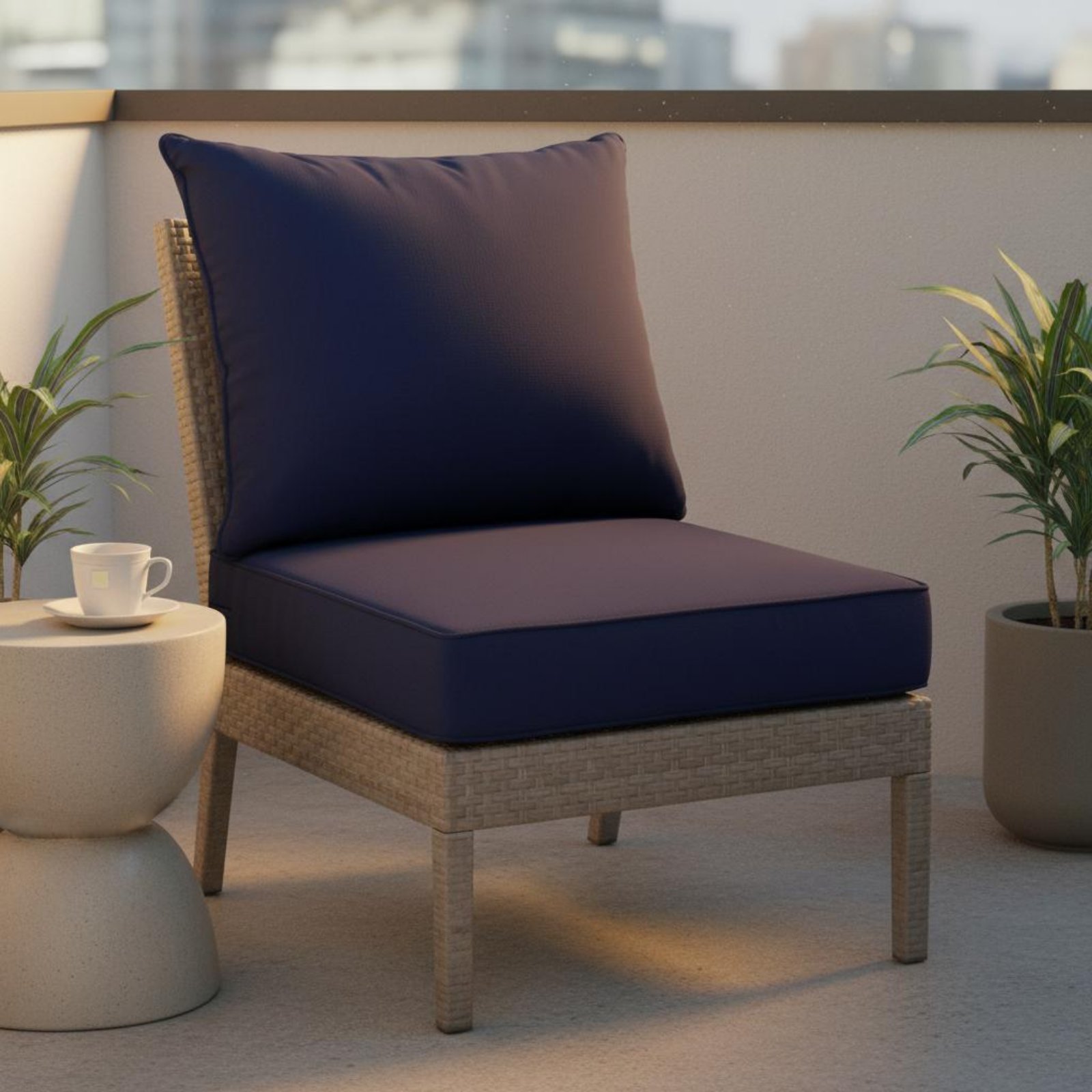 Outdoor Furniture Cushion - Set di Cuscini per Sedie da
