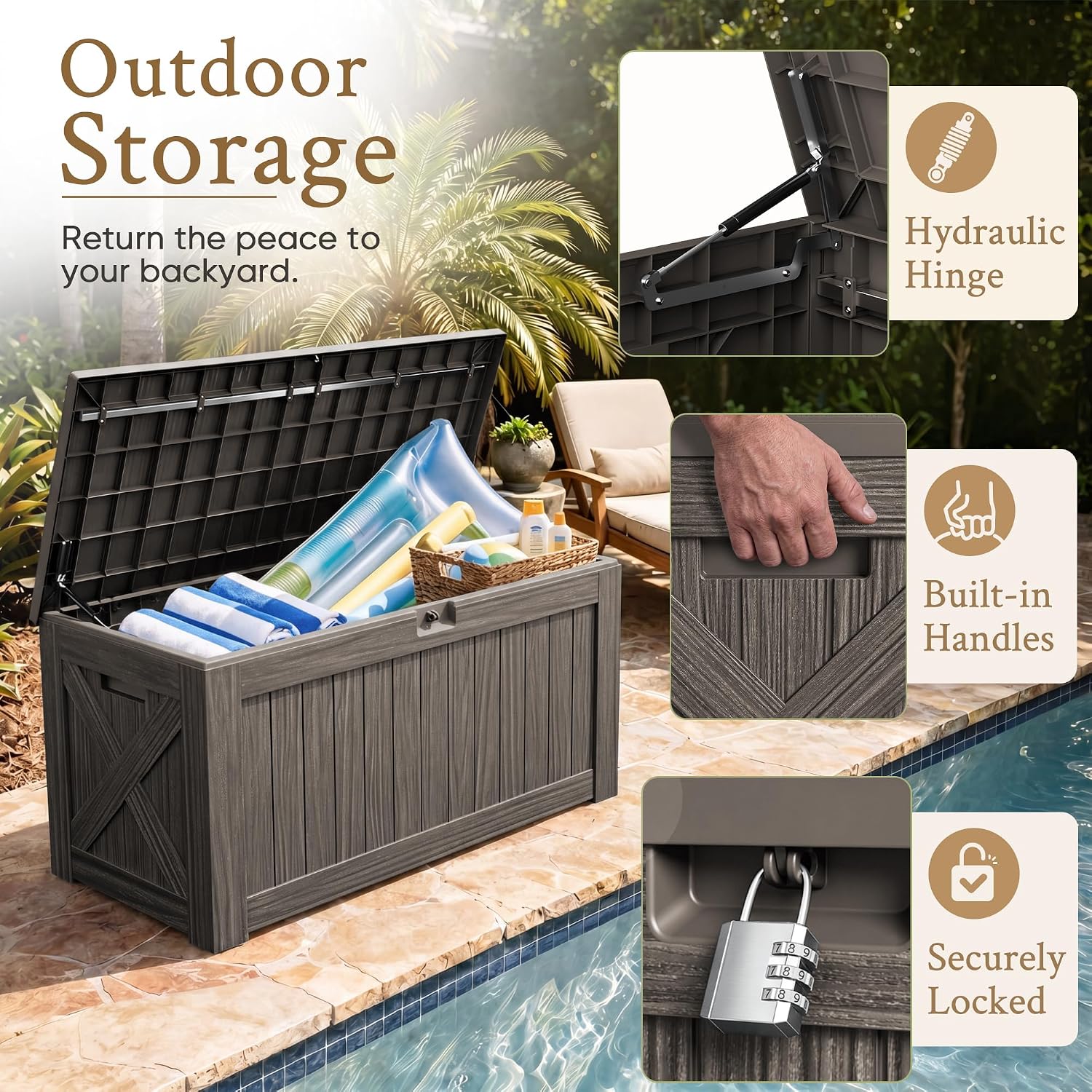 Contenitore da Esterno da 120  - Outdoor Furniture Resin recensione e prezzo