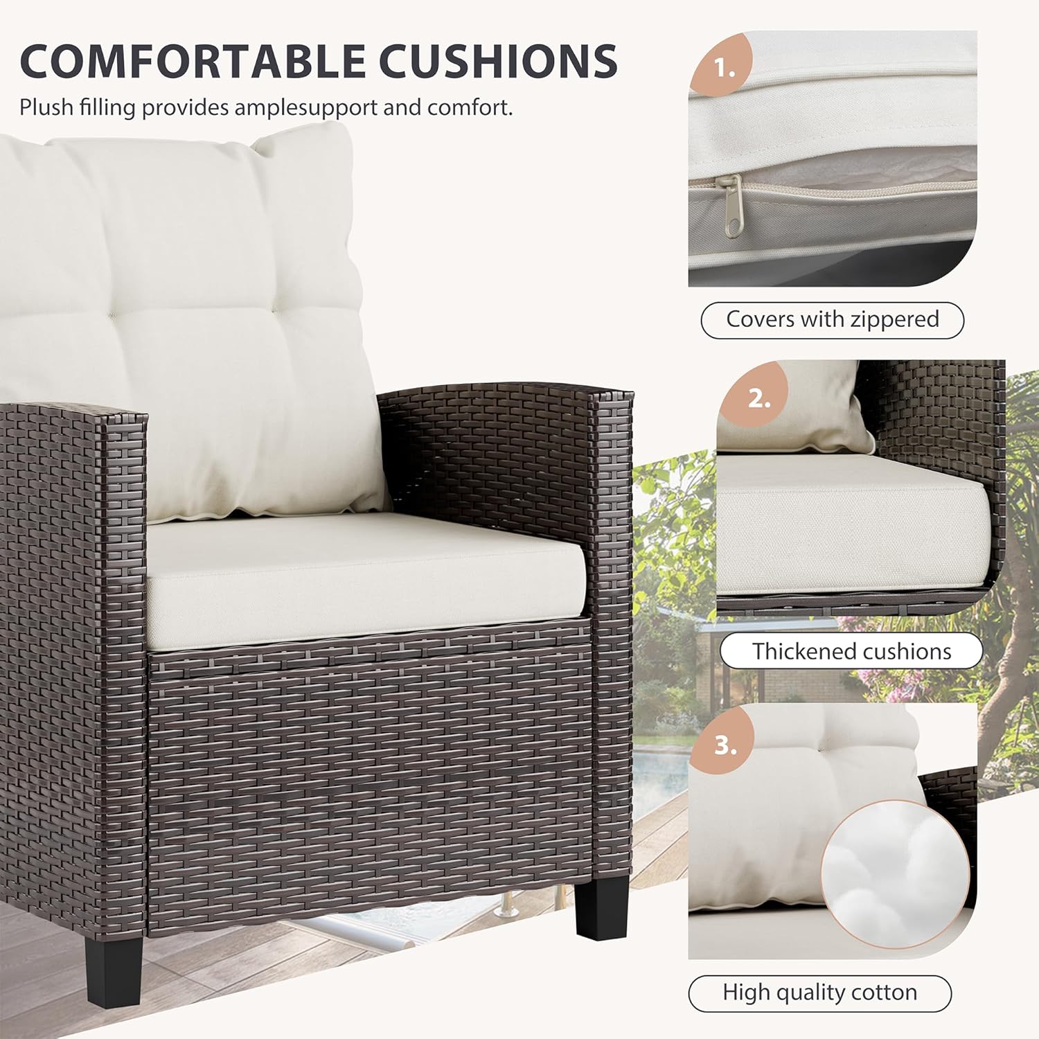 Set da bistrot da veranda in v - Outdoor Furniture Cushion recensione e prezzo