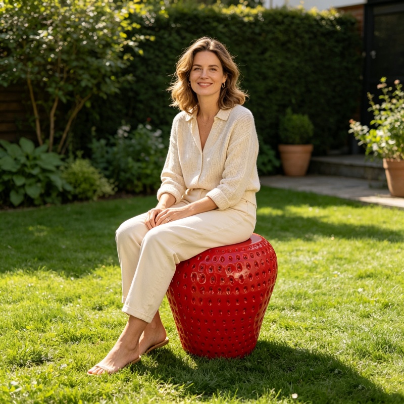 Sgabello a Forma di Fragola 13 - Outdoor Furniture Resin recensione e prezzo