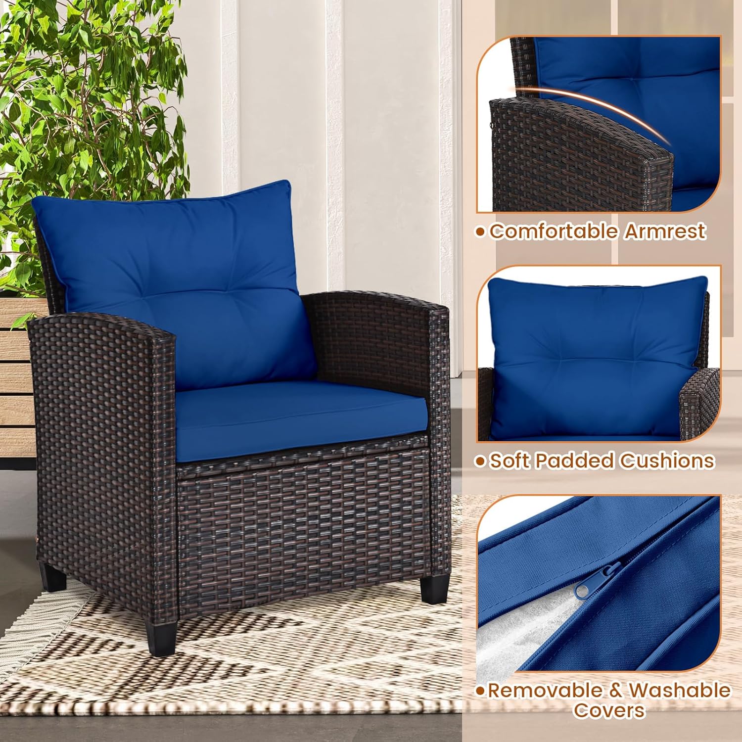 Set da bistrot da esterno in v - Outdoor Furniture Cushion recensione e prezzo